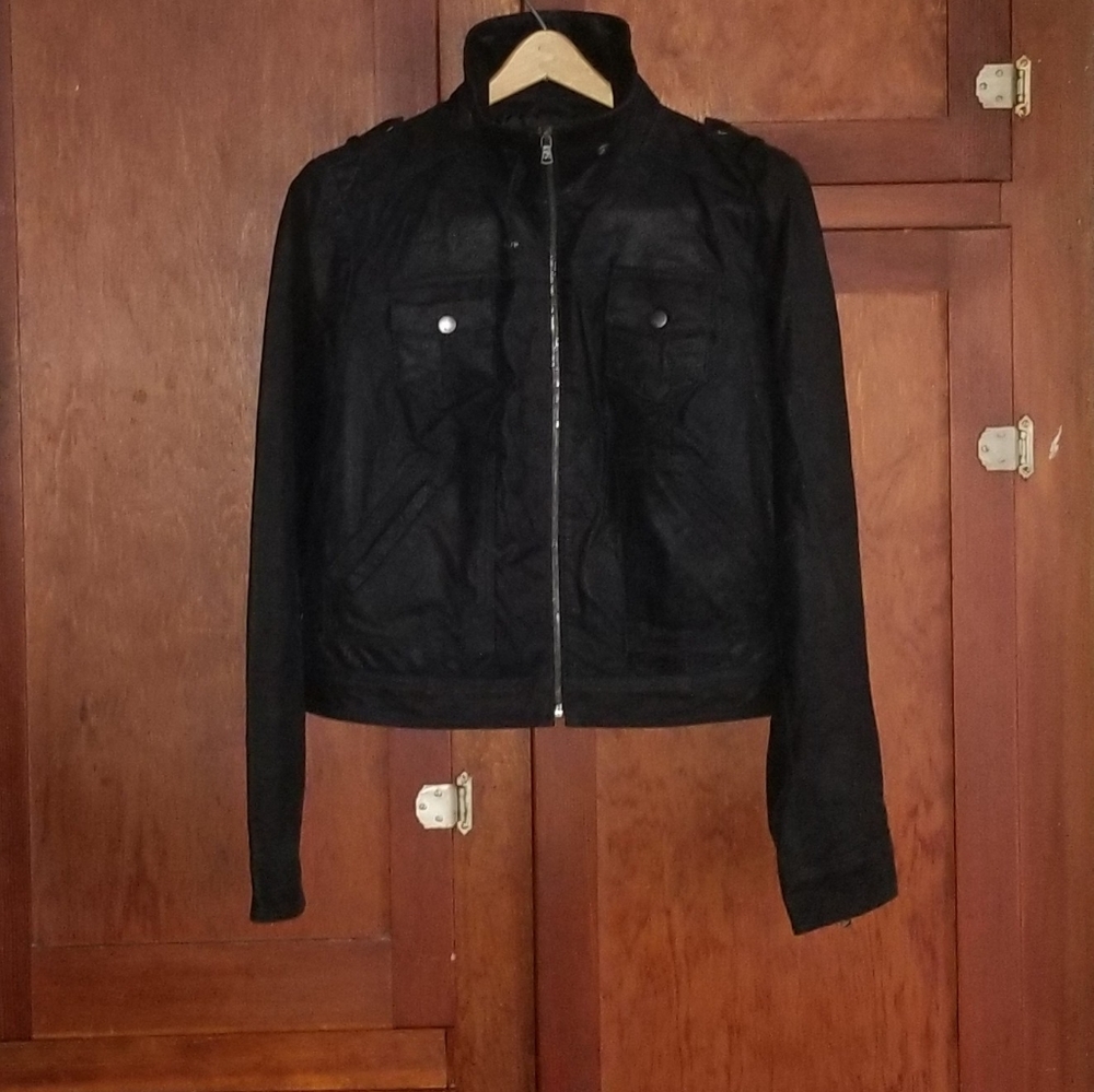 NWOT -Real Leather Levi's Metallic Jacket - Picture 10 of 10
